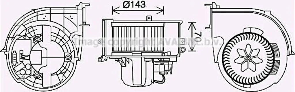 Moteur Soufflante Habitacle pour BMW X5 E70 X6 E71 Réf 64116971108