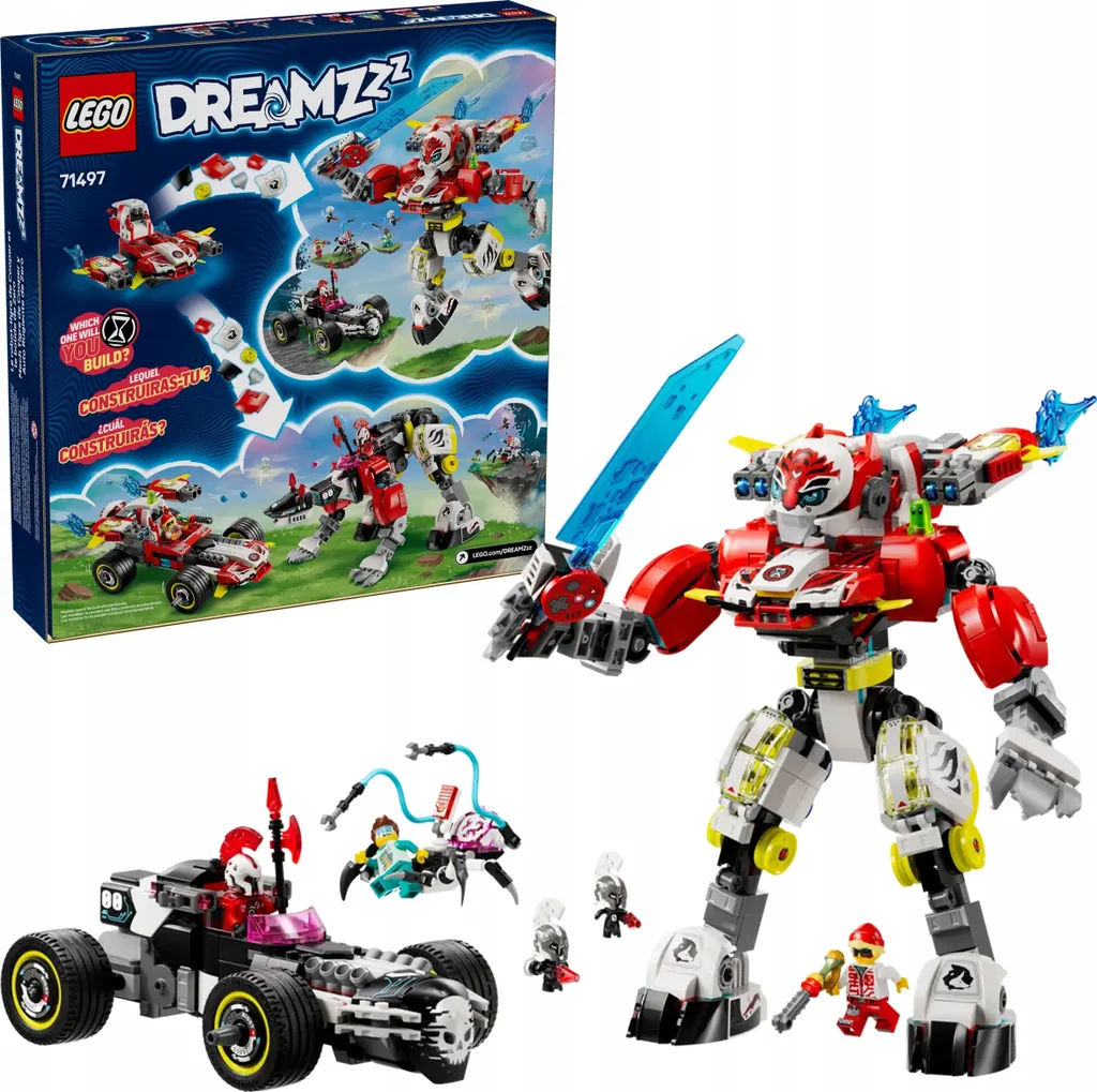 LEGO DREAMZzz 71497 Tiger-Mech : Le Jeu 2-en-1 pour ne plus s'ennuyer
