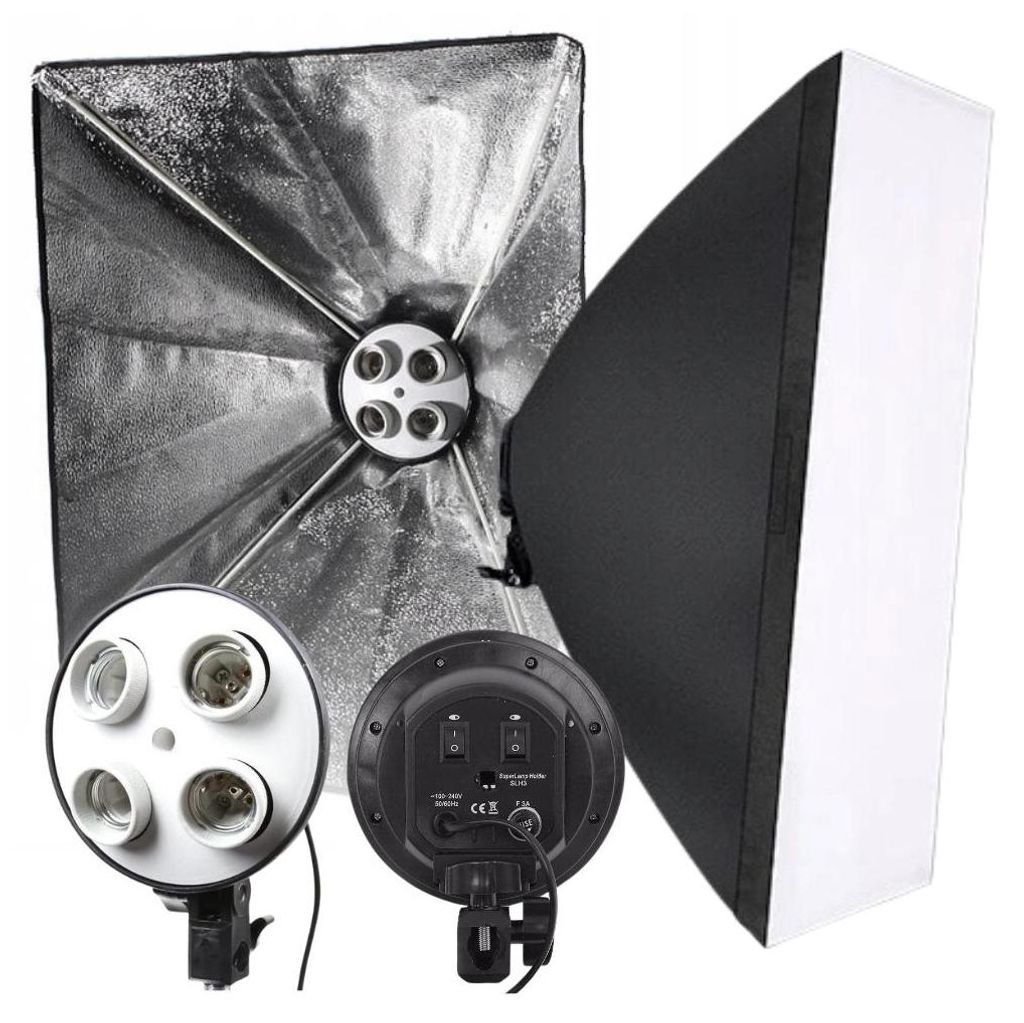 Zestaw 2w1 lampa studyjna światło stałe ciągłe 4x żarówki i Zdjęcie produktu 
