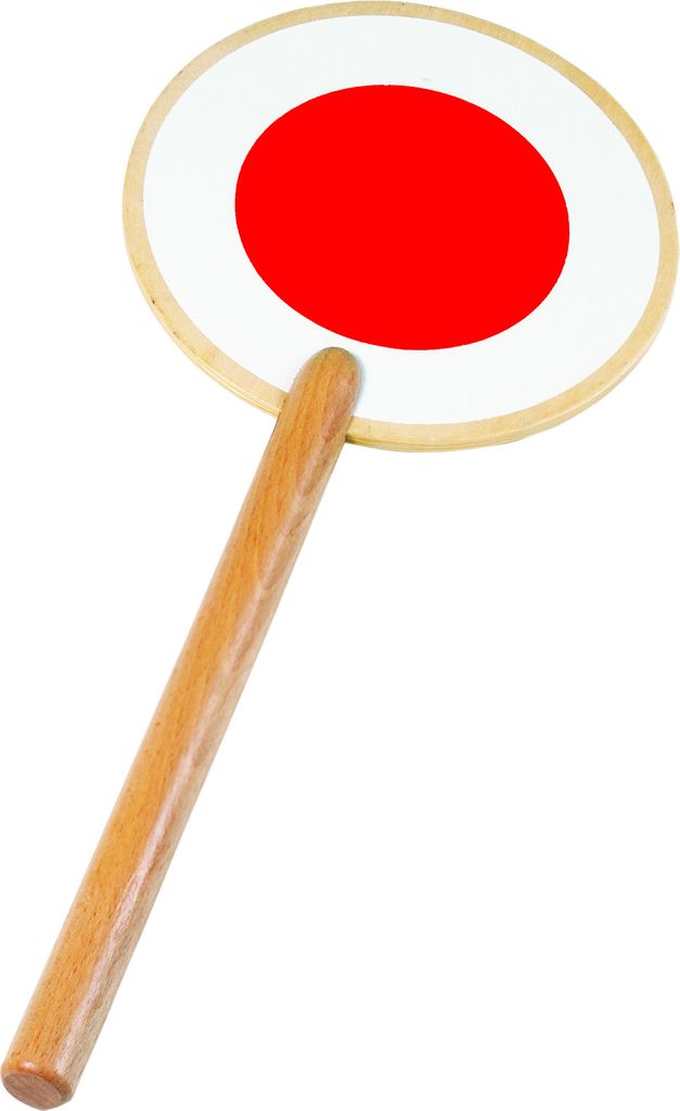 goki 62995 Signalizačná lopatka, zelená/prírodná Obrázok produktu 