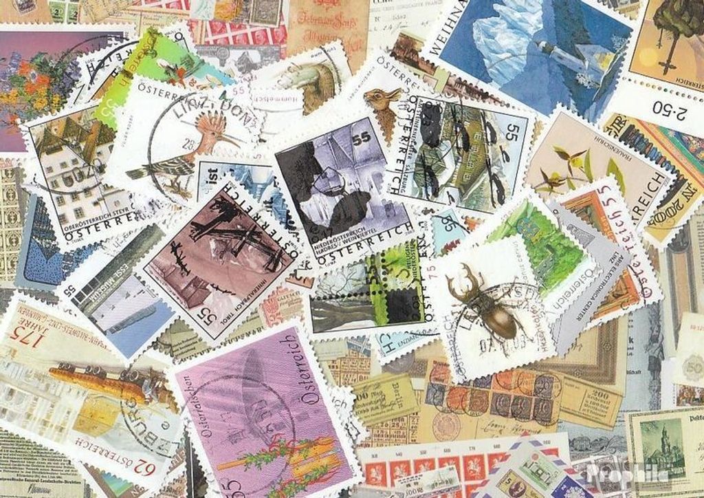 Briefmarken Österreich 50 verschiedene Marken