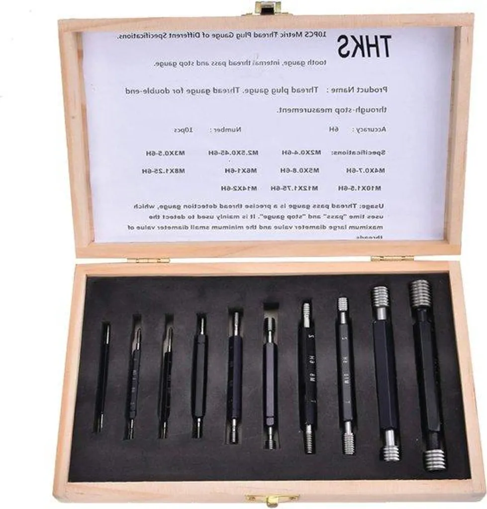 Kit de mesure pour filetage métrique - Idéal pour atelier mécanique
