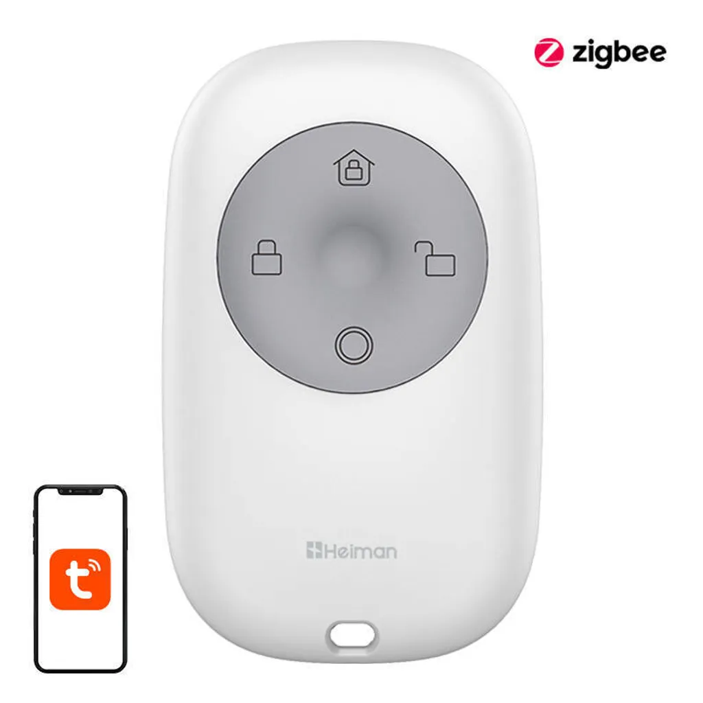 Contrôleur de Scène Zigbee Heiman HS1RC-E Compact avec 4 Touches Portables