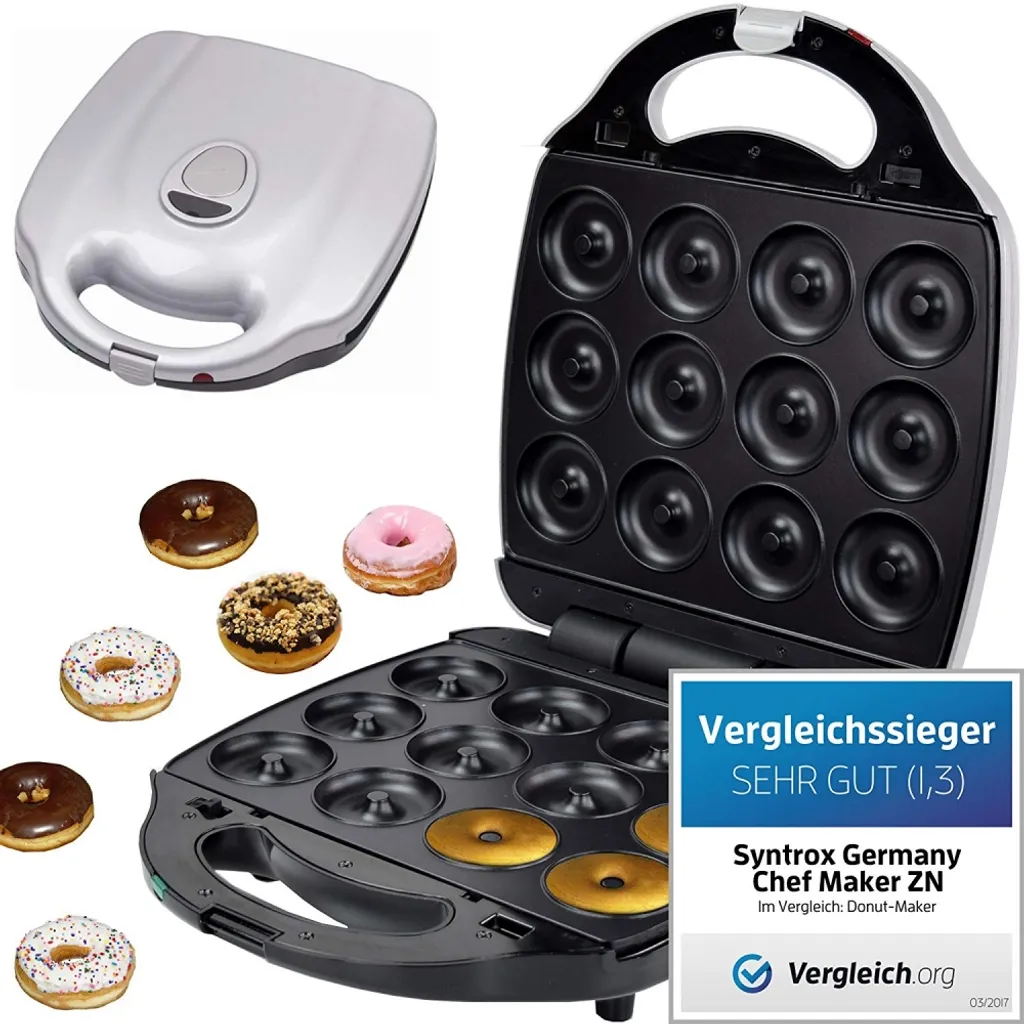 Macchina per Donut Syntrox ZN-2000W XXL Professionale con Piastre