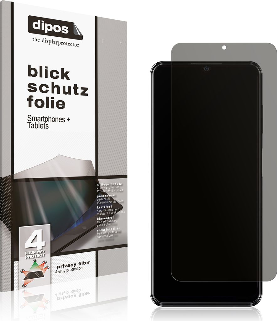 Blickschutzfolie für ZTE Blade V40 Smart matt Schutzfolie Folie Display Schutz dipos