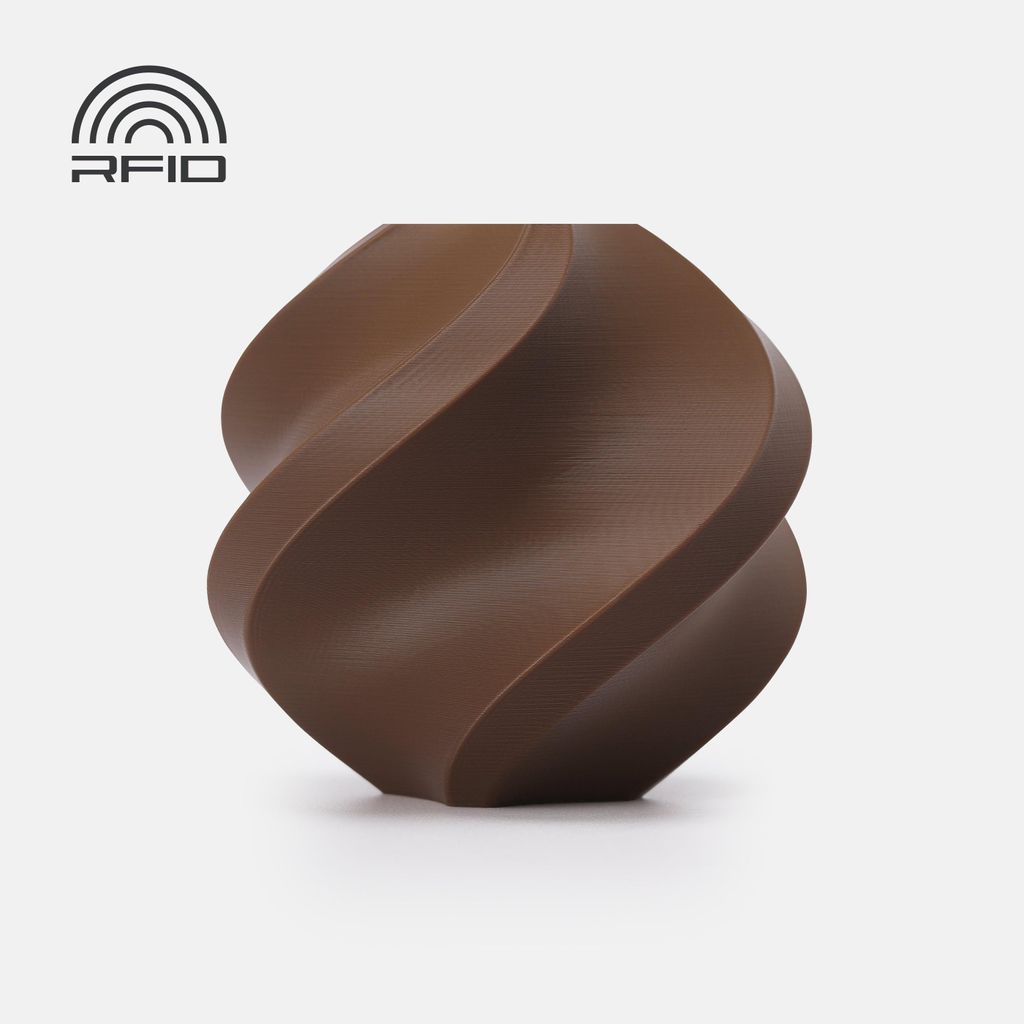 Bambu Lab PLA Basic Filament mit Spule 1kg Kakaobraun
