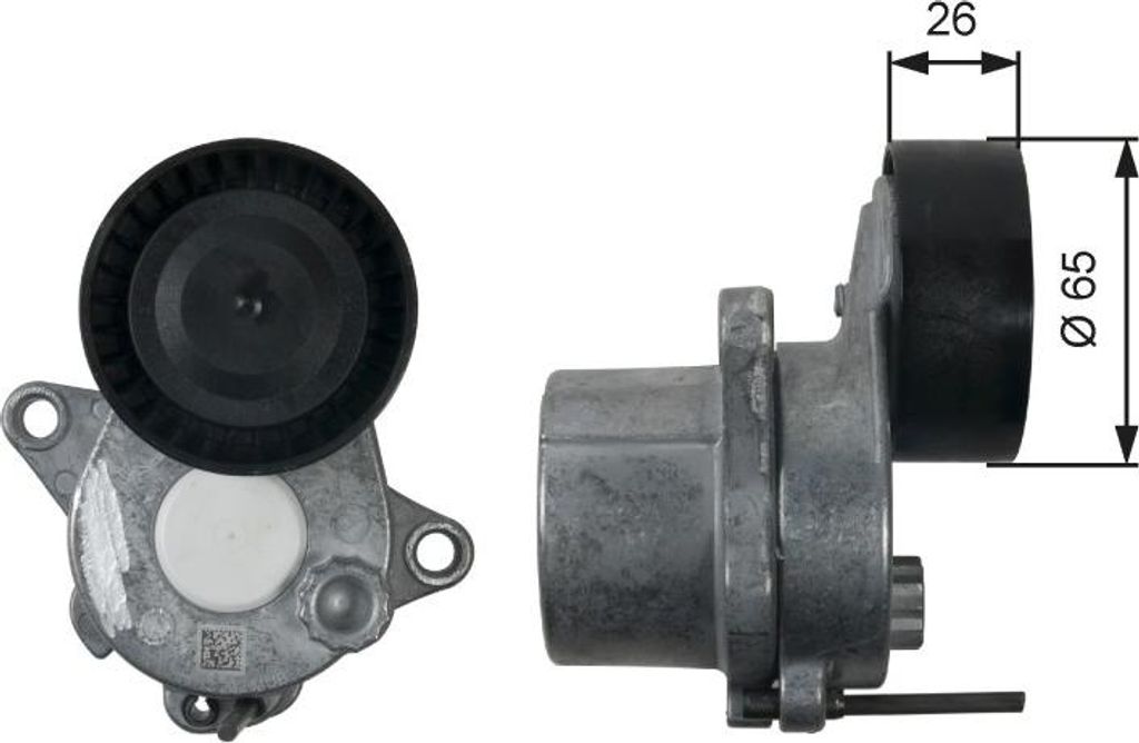 GATES T39196 Spannrolle Keilrippenriemen 65mm passend für Produktbild 