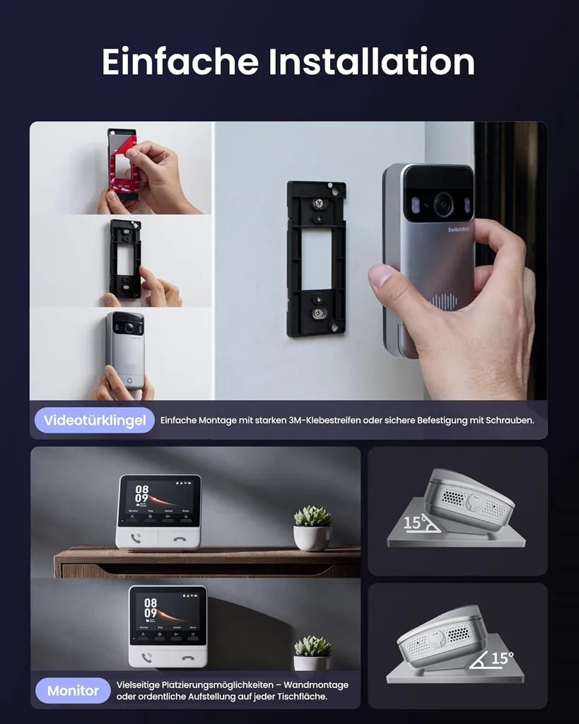 Portier Vidéo SwitchBot pour Sécuriser l'Entrée avec Moniteur et Interphone - 5