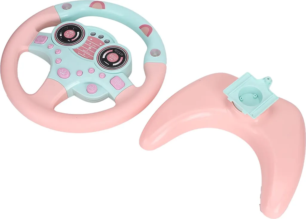 Jouet Éducatif Volant Rose Interactif avec Ventouse et Effets Sonores