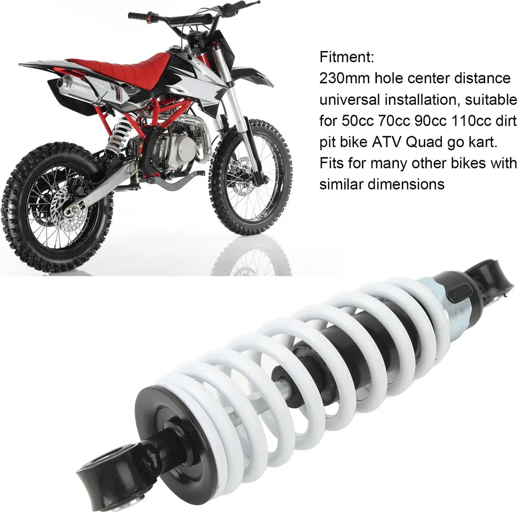 Amortisseur Arrière Réglable 230 mm Haute Performance pour Châssis Moto