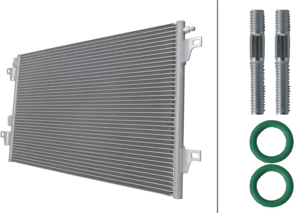 Kondensator Klimaanlage ohne Trockner HELLA für u.a. RENAULT LAGUNA