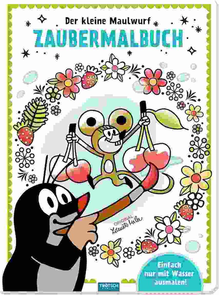 Trötsch Der kleine Maulwurf Malbuch Zaubermalbuch Produktbild 