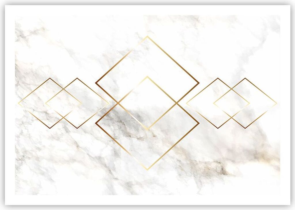 Poster - Poster ohne Rahmen - Abstraktion modern - 100x70 cm - Wand Bild - Wanddeko - Wandbilder - Kunstposter - Wandposter - Bilder - Kunstdruck -...