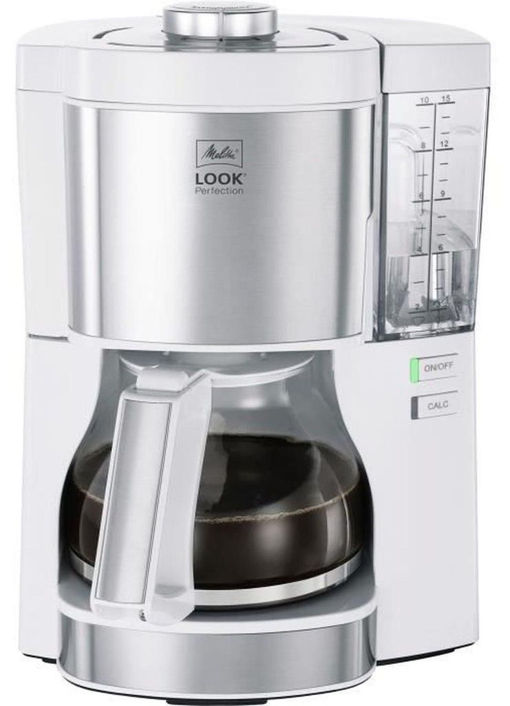 Melitta 6766588, Kávovar, Mletá káva, 1080 W, Strieborná, Obrázok produktu 