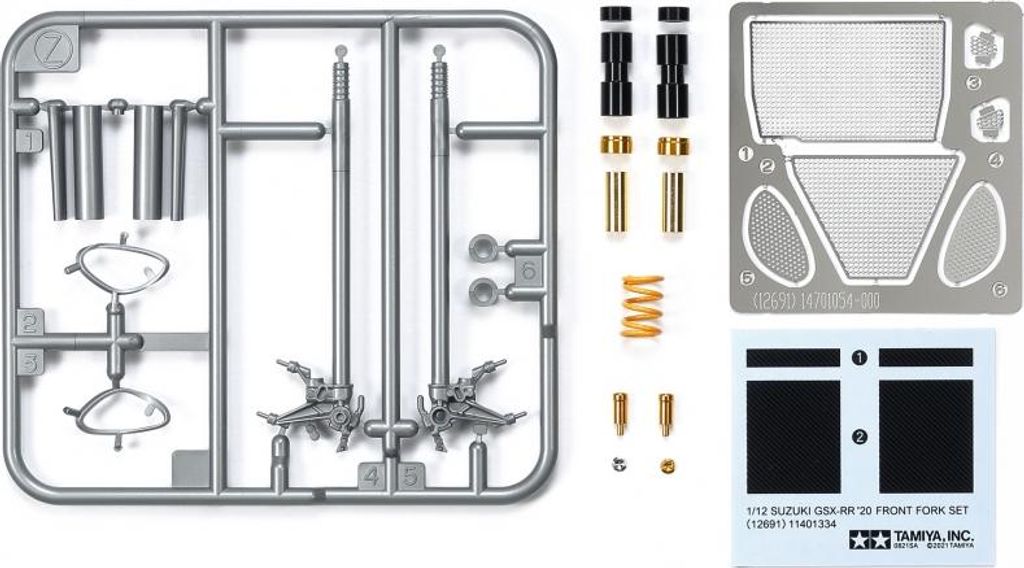 1:12 Gabel-Set für Suzuki GSX-RR 2020 Modellbau Produktbild 