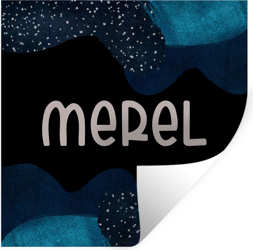 MuchoWow Wandtattoo Wandsticker Wandaufkleber Merel - Pastell - Mädchen 100x100 cm Selbstklebend und Repositionierbar - Wierderverwendbar - Selb...