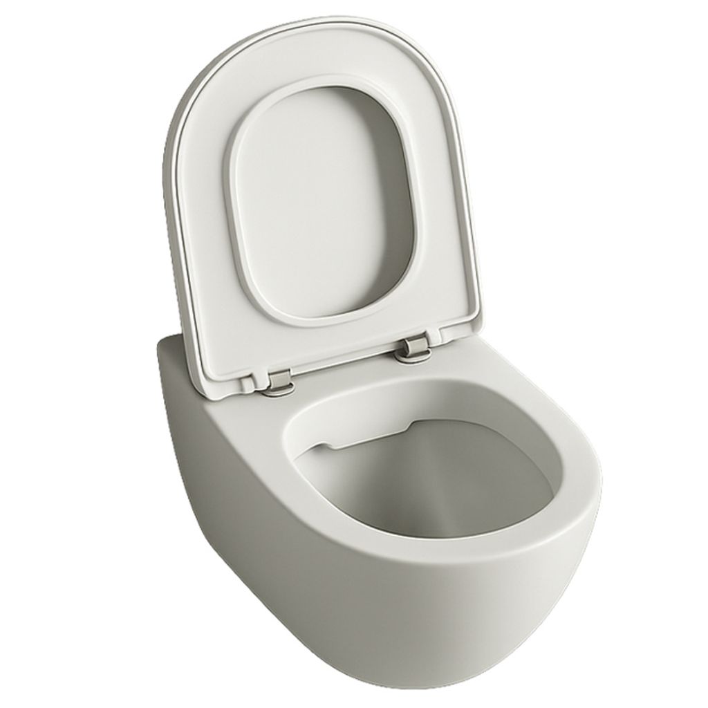 Rimless-WC-Becken mit Soft-Close-Funktion, duroplastische Produktbild 
