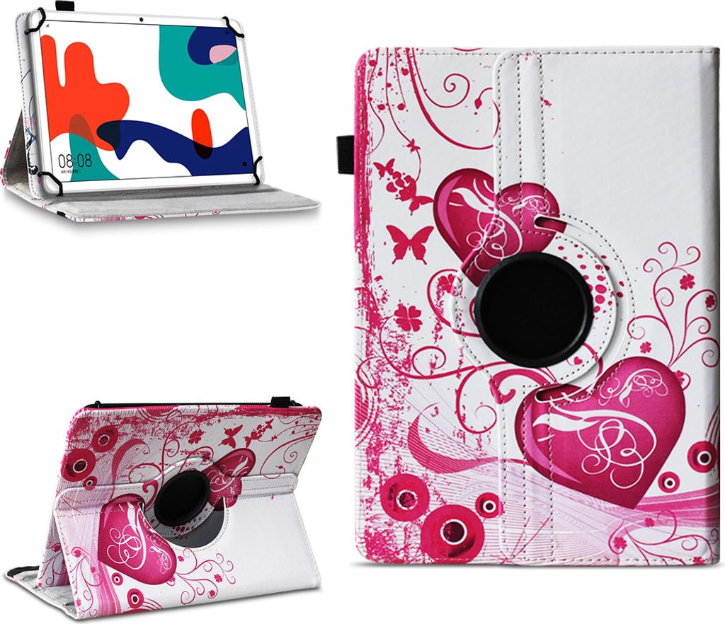 Tablet Tasche für Tabwee Tablet T90 / W90 Hülle Schutzhülle Schutz Drehbar CaseFarben:Motiv 6