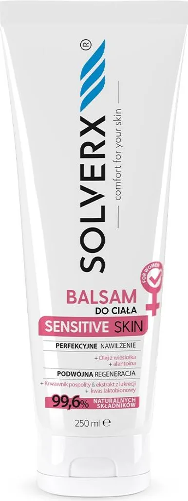 Émulsion bain Solverx Sensi apaisante et hydratante de 250 ml