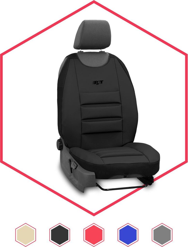 Sitzbezüge Auto Universal Schonbezug Sitzschoner Sitzauflage für VW T6 Schwarz