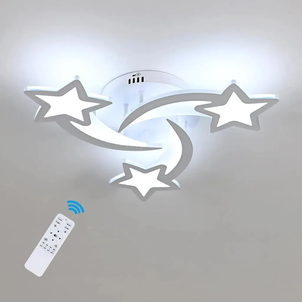 Plafonnier LED variable avec télécommande - Éclairage 3 sources 30W