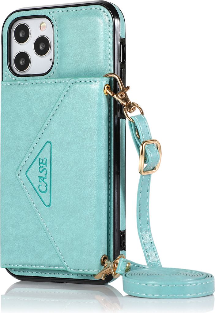 Handyhülle Schutzhülle für Iphone12/12 Pro Messenger Tasche Minze Grün