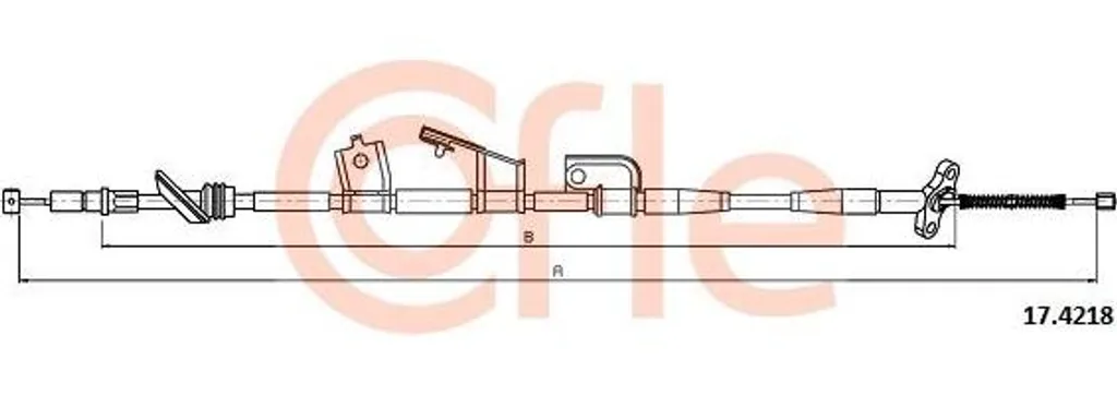 Câble de frein pour Honda Civic VII : réparation fiable OE 47510S5A043