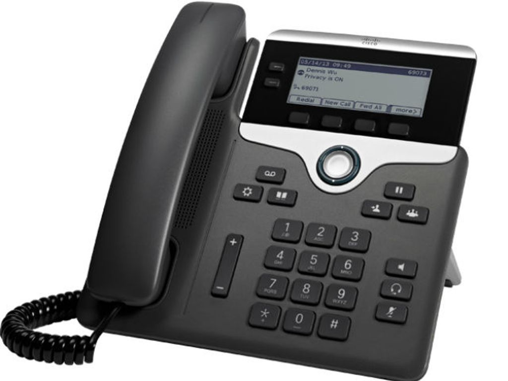 Cisco 7811 IP-Telefon - Schnurgebunden - Wandmontierbar - Dunkelgrau - 1 x Gesamtleitung - VoIP - 2 x Netzwerk (RJ-45) - PoE Ports