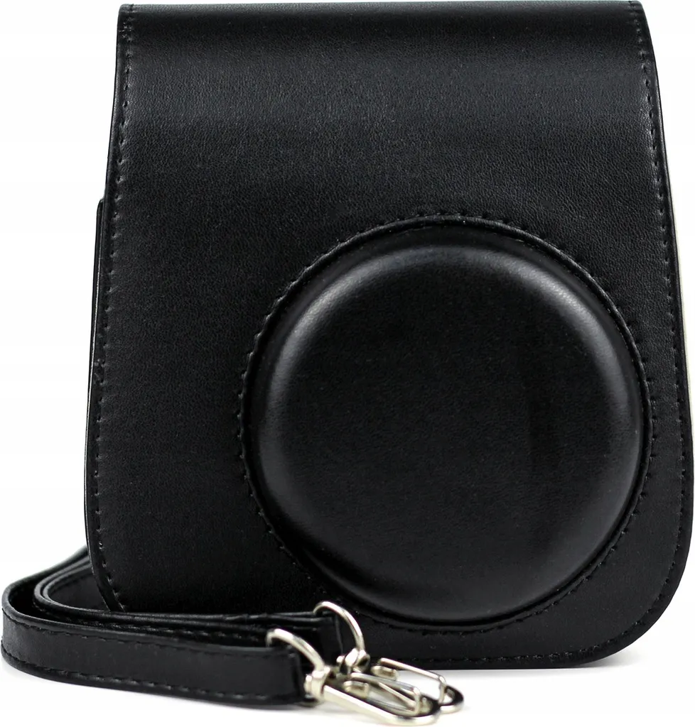 Étui Instax Mini 11 Noir en Cuir PU - Coque de Protection Amovible