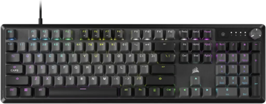 Clavier Corsair K70 CORE RGB Mécanique - Commutateurs Lubrifiés et Molette
