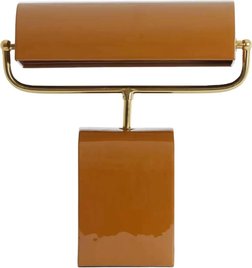 Lampe de table E27 en métal marron Cardona style rétro indus 8058083