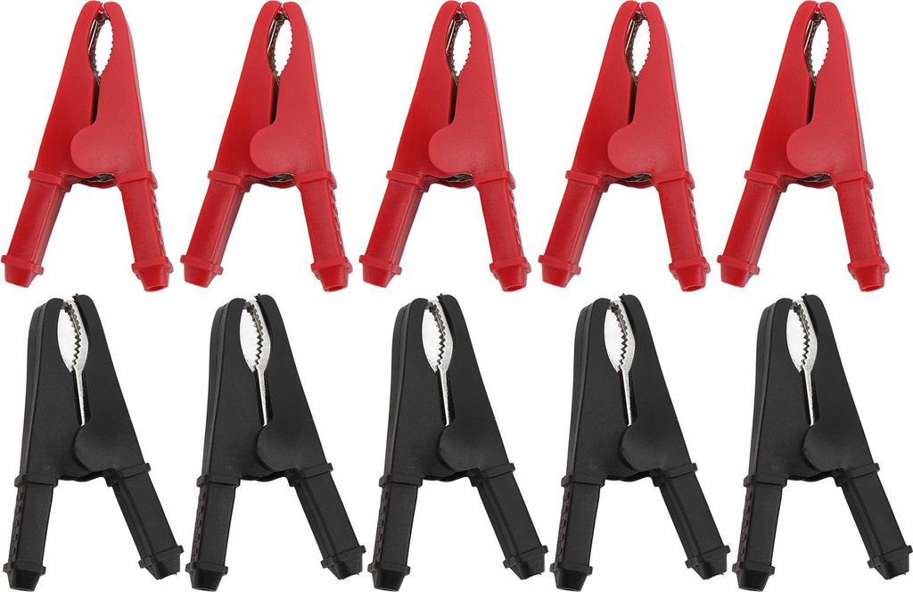 10 Stück elektrische Prüfklemmen, gute elektrische Leitfähigkeit, Korrosionsbeständigkeit, Leistungsprüfzubehör 30 A 1000 V