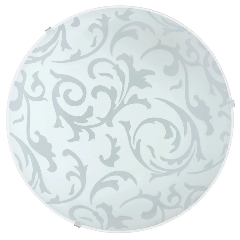 Plafonnier Discret E27 Blanc Scalea 1 Eglo 90043 Idéal Plafond Bas 31cm