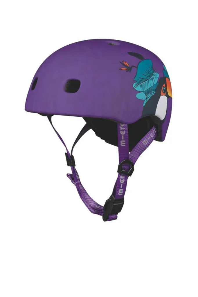Casque de protection enfant Deluxe Toucan réglable avec lumière LED