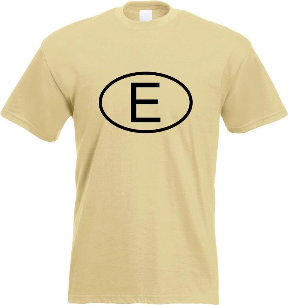 Kiwistar - T-Shirt - Khaki - Spanien E Motiv Bedruckt Funshirt Design Print - mit Motiv Bedruckt - Funshirt Design - Sport - Freizeit - Herren - S