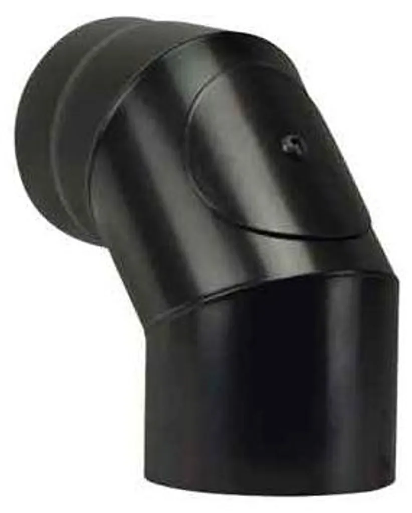 Conduit de cheminée pour angle de mur SAVE Fumisteria Plus noir 1208