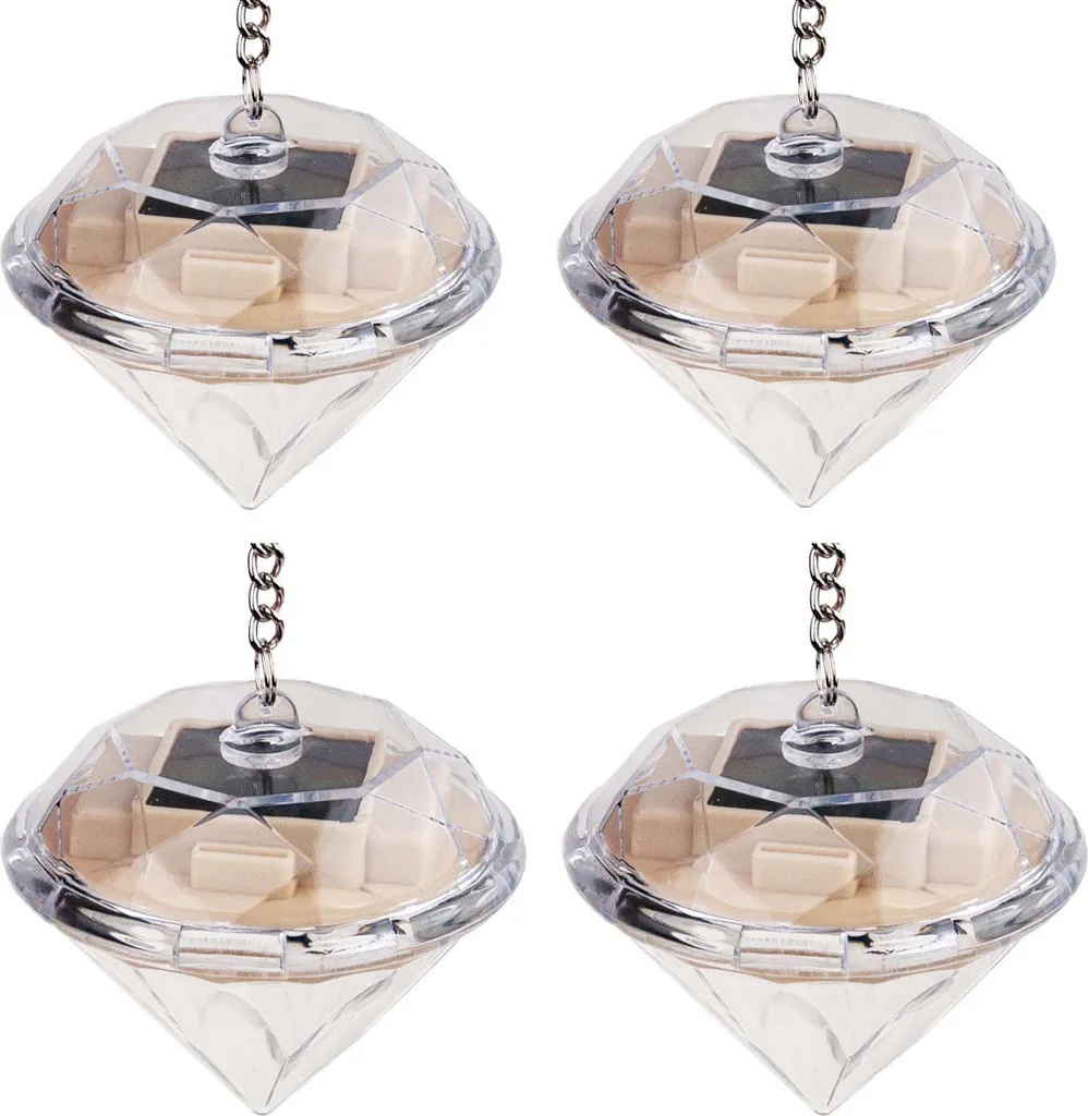 Suspension Solaire Diamant Extérieur LED - Éclairage Sans Fil Set de 4