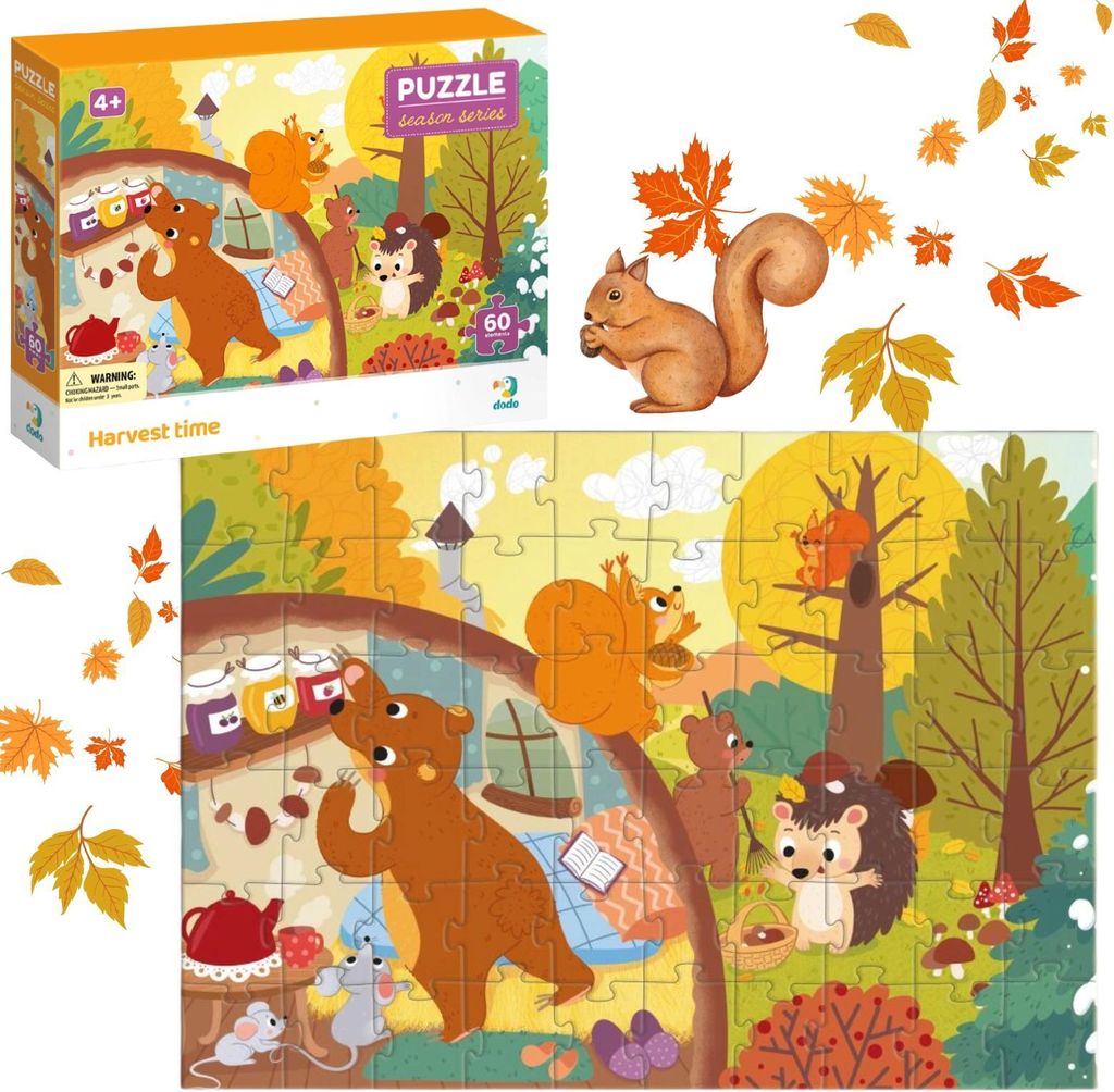 Oogsttijd-puzzel, 60 stukjes, herfst-puzzelset voor de Productafbeelding 