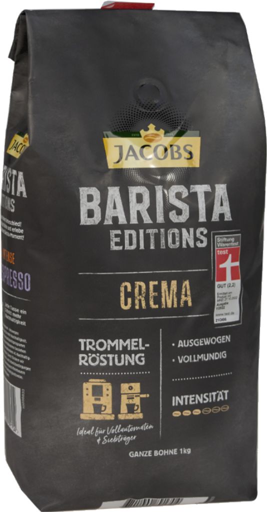 Jacobs Barista Editions Crema 1 kg ziarnista Zdjęcie produktu 1