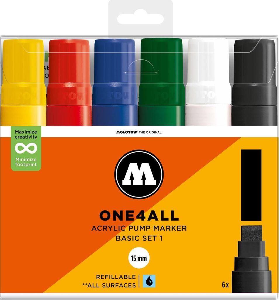 Molotow Acrylmarker One4All 627HS Basic Set 1