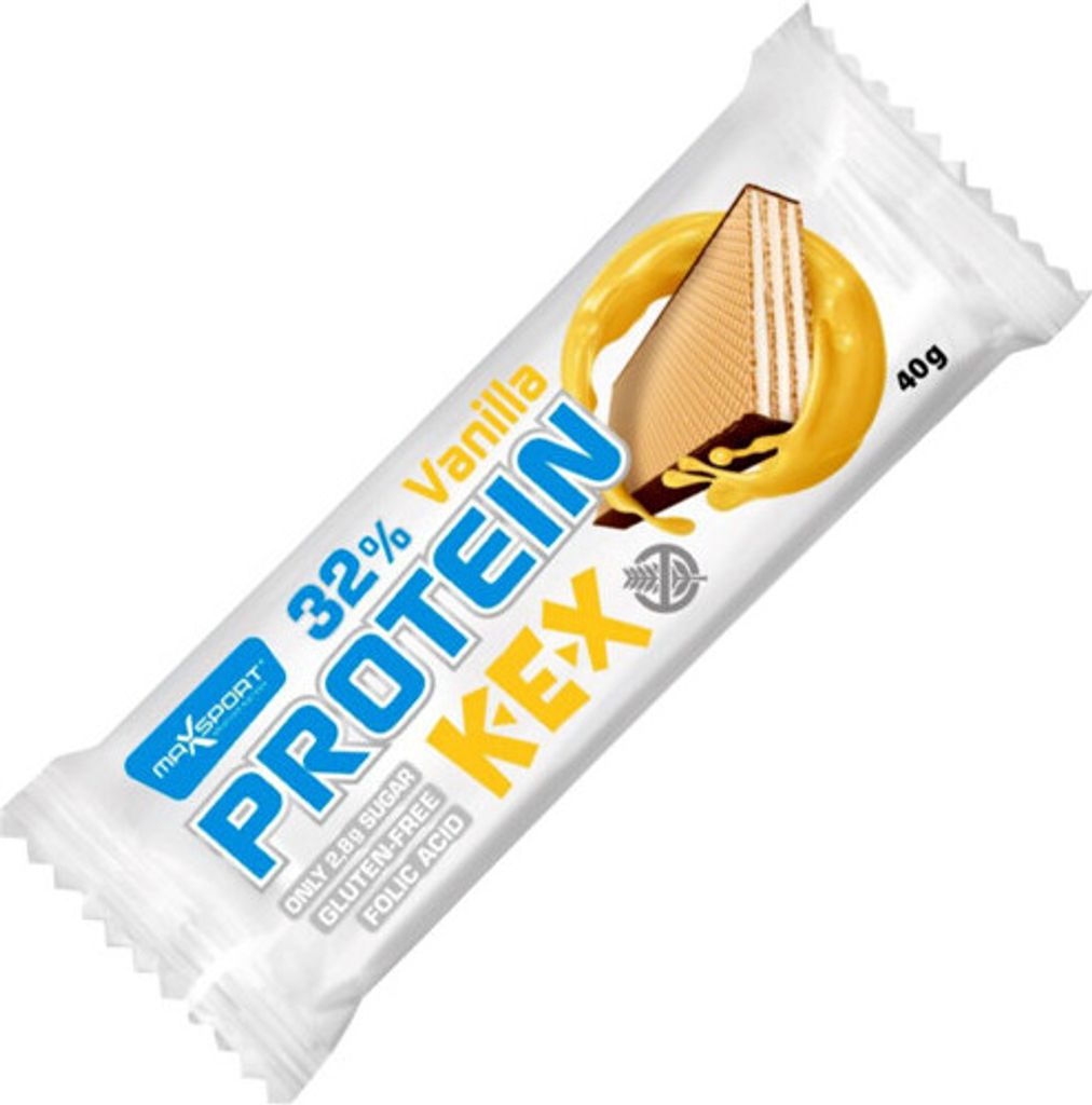 Max Sport Protein Kex 40 g vanilla / Riegel, Cookies & Brownies / Knusprige Proteinwaffel mit kstlichem Geschmack und hervorragenden Nhrwerten