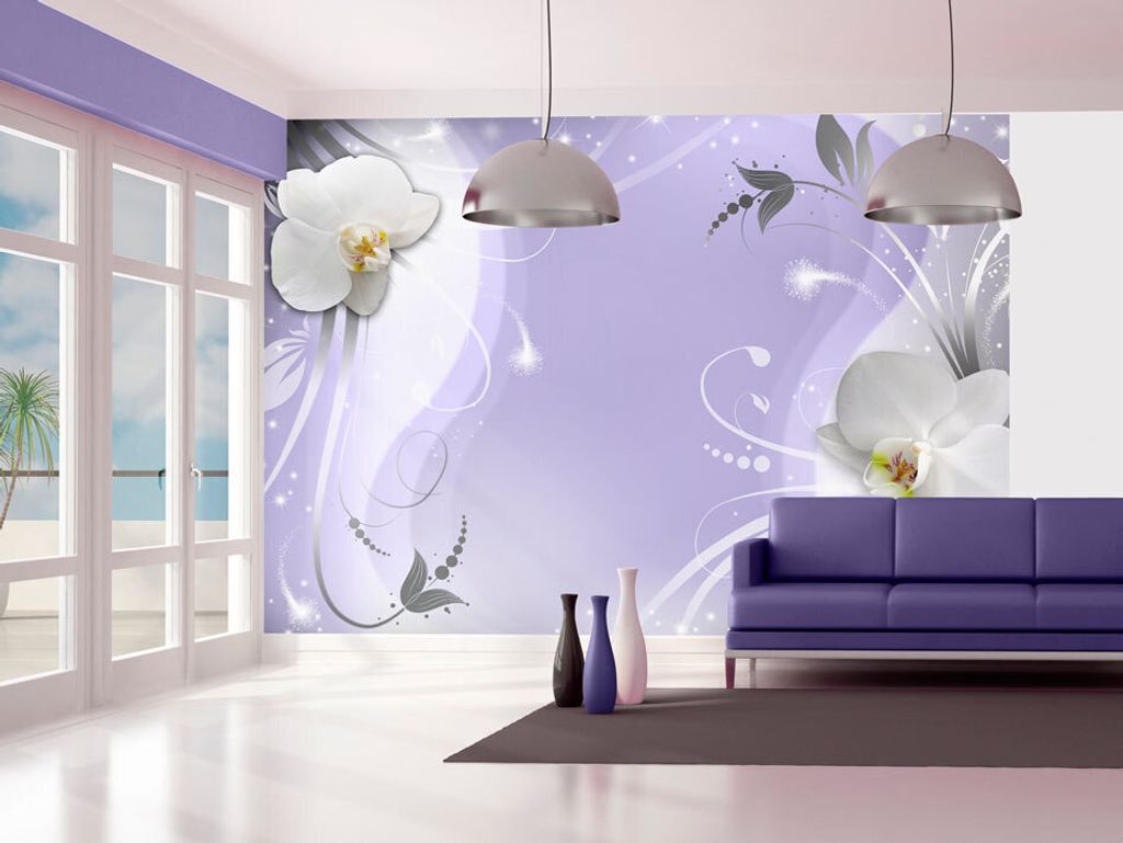 Vlies Fototapete 400x280 cm Tapeten Wandtapete XXL Blumen Orchidee b-A-0149-a-d
