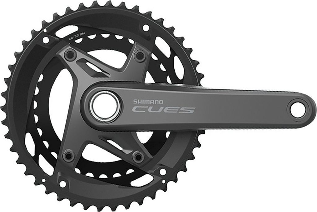 Shimano Cues FC-U6010 11-Gang-Kurbel 46 32 mit Kettenschutz