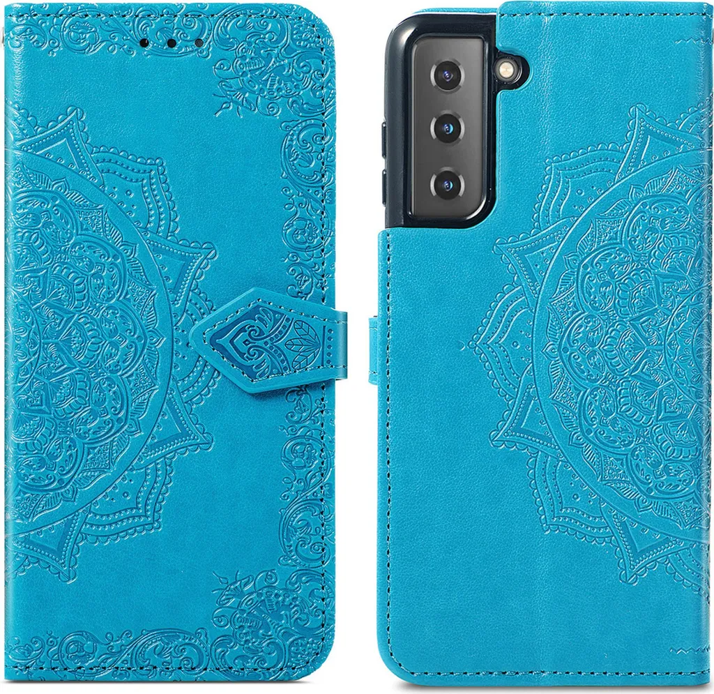 Custodia Mandala imoshion per Samsung S21 Turchese | Cover a Libro Wallet