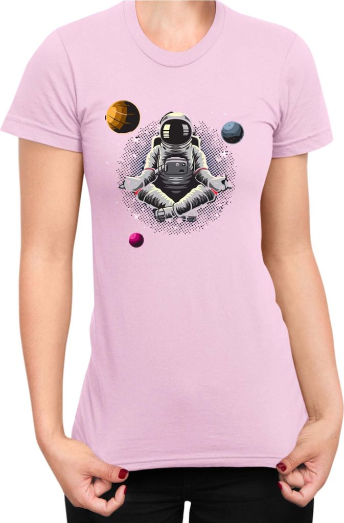 Damen T-Shirt Nasa Space Theme Nasa 006, Lady L / Hellrosa