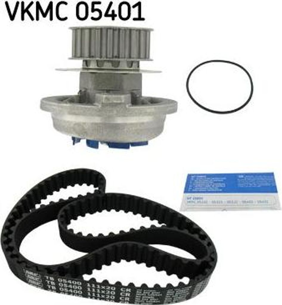 SKF VKMC 05401 Wasserpumpe + Zahnriemensatz OE 90220568 kompatibel mit Astra F, Calibra A, Frontera A, Omega, Vectra