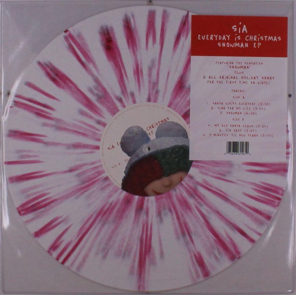 Sia: Everyday Is Christmas EP (White/Red Splatter Vinyl) Produktbild 
