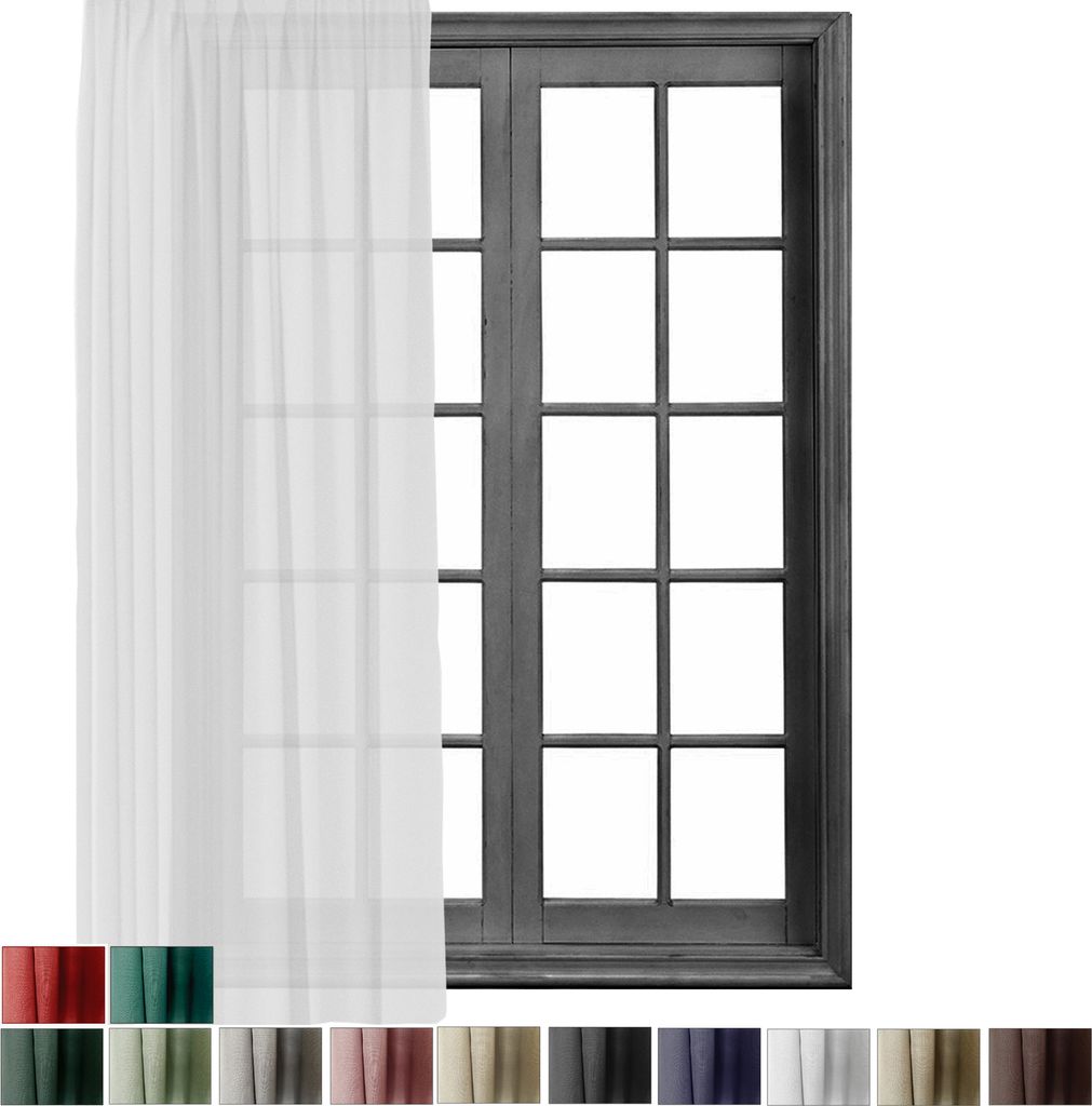 1 Stück Gardine mit Kräuselband Blickdicht Leinen Look 140x245cm Vorhänge Gardinen Vorhang Universalband für Schiene Weiß 1er Pack