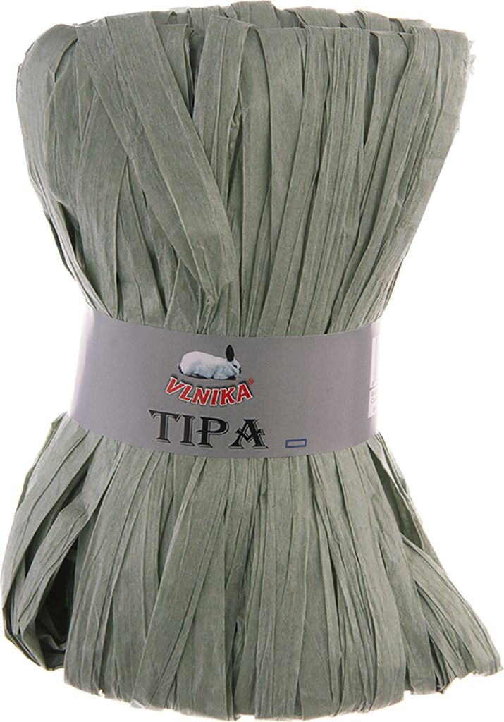 50g / 80m Tipa Raffia Papierschnur Papiergarn Dekoband Papierband grau