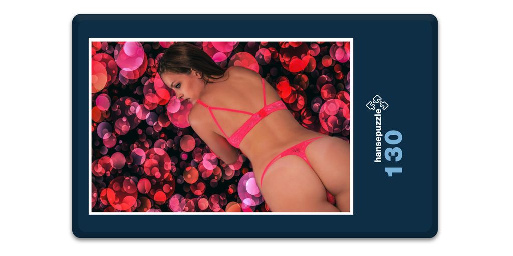 hansepuzzle 17574 - Liebe-Voll Puzzle, 130 Teile, Mode, 28,7 x 20,0cm mit hochwertiger Aufbewahrung, Kartonbox und wiederverschließbarem Beutel